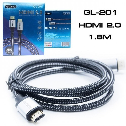 Cable Hdmi 2.0 1.80 Metros 4k 3d Glink Full Hd 1080p 