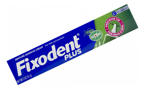 Fixodent Plus Adhesivo Para Prótesis Dental Con Scope 57gr