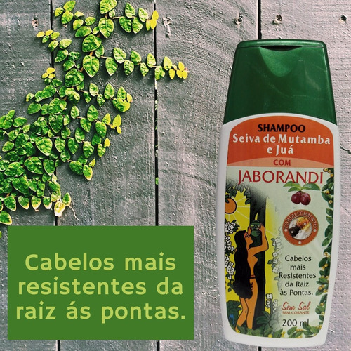 Shampoo Seiva De Mutamba E Juá C/ Jaborandi 200ml
