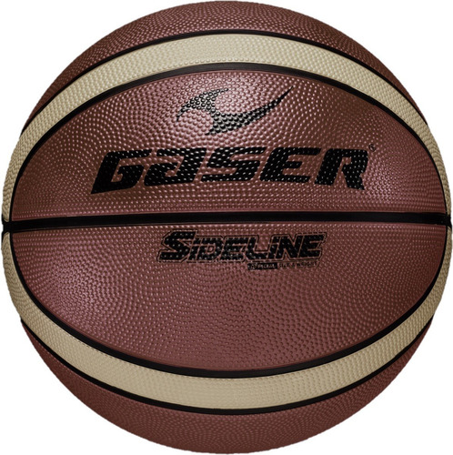 Balón Gaser Basketball Sideline Multicolor No.7 Color Café Y Amarillo