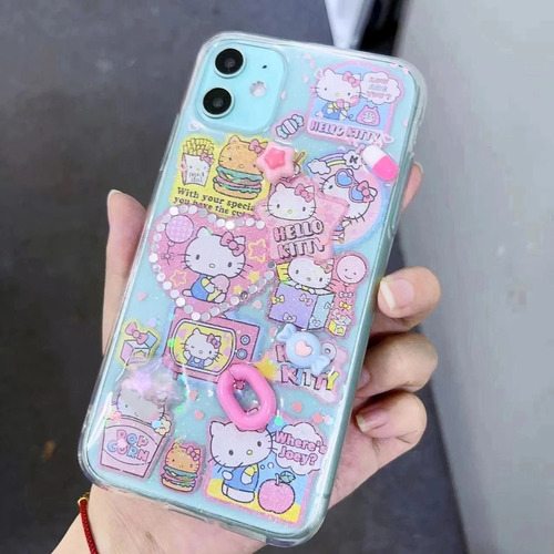 Capa De Celular Hello Kitty Para iPhone 16/15/14/13/12/11