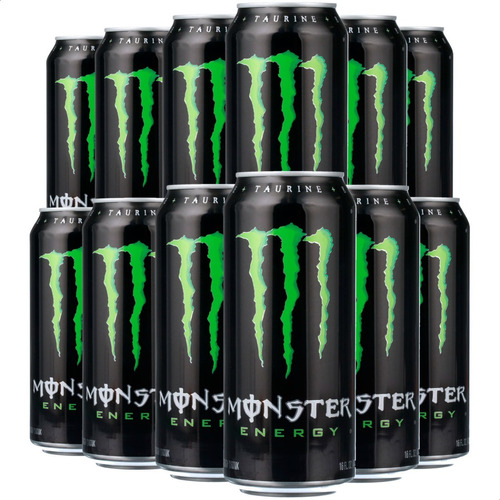 Bebida Energizante Monster Energy 473ml Green X12