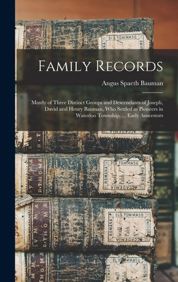 Libro Family Records: Mostly Of Three Distinct Groups And...
