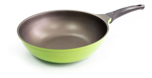 Wok Roichen C/ Mango 28 Cm Verde Pistacho Natural Color Verde lima