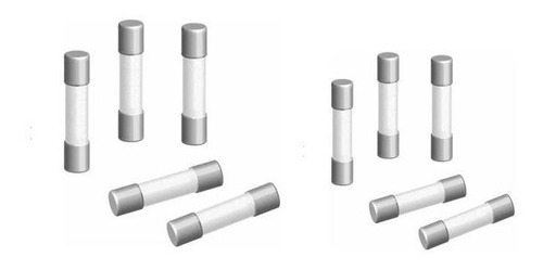 Imagen 1 de 1 de Fusibles De Ceramica 5x20mm 250v