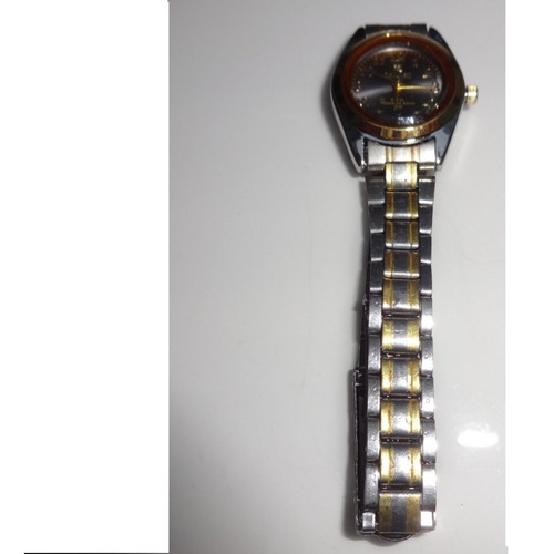 Relógio De Pulso Aço Inox Prateado C/ Dourado Orimet