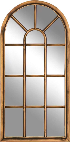 Espejo De Pared Colgante Decorativo Estilo Ventana 71x36cm 