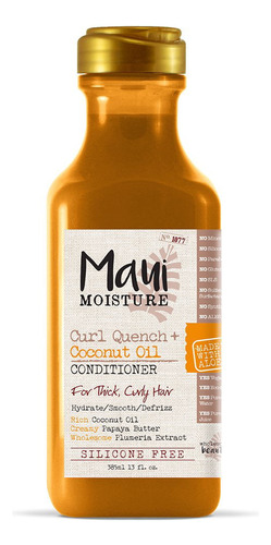  Champú De Aceite De Coco Maui Moisture Curl Quench, 13 Onzas