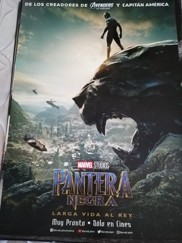 Afiche-póster De Película De Cine Original Pantera Negra