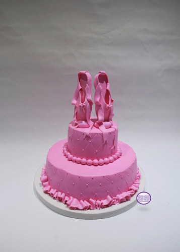 Torta Zapatillas De Ballet - Ideal Para Cumpleaños - Eventos