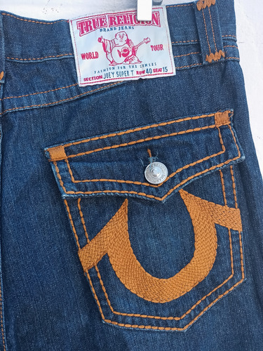 Bermuda True Religion 40 Adulto Mezclilla Algodón