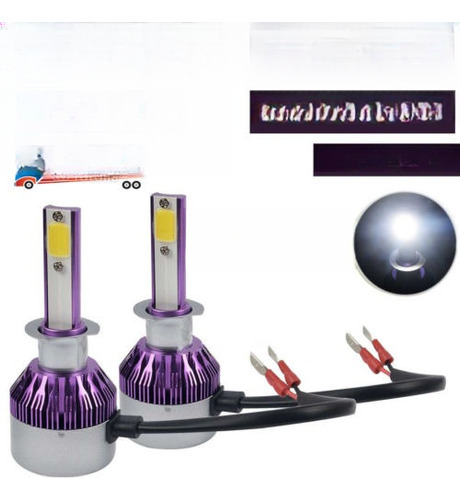 2pcs High Power H1 Led Faros 160w Car Conversion Bulb Kit De