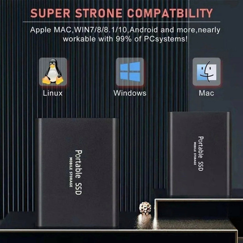Disco Externo Con Disco Duro Externo M.2 Ssd 8tb T De