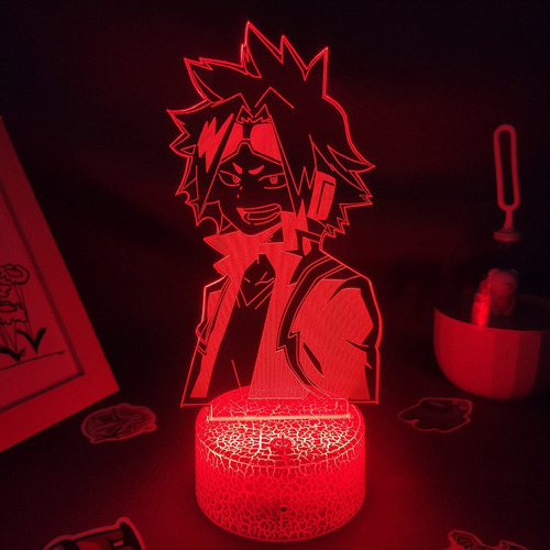 Mi Héroe Academia Anime Figura Denki Kaminari 3d Luces Led