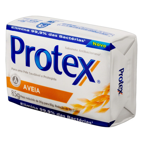 Imagem 2 de 4 de Sabão em barra Protex Antibacteriano Aveia de 85 g