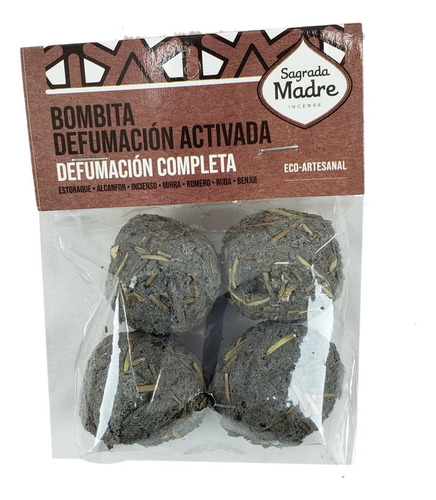 Bombitas Defumación Sagrada Madre (bolsita X 4 Unid.) 