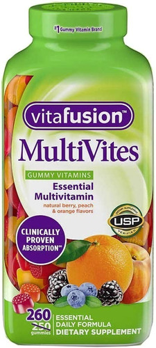 Vitamina En Gomitas Multivitaminicos 260 Unds Vitafusion 
