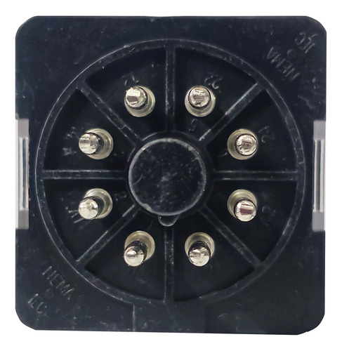 Relevador 8 Pines Con Base 120v Rumc21f7