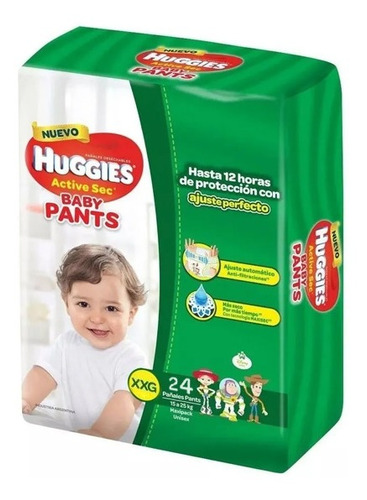 Imagen 1 de 1 de Huggies Activ Sec Pant U Xxg24