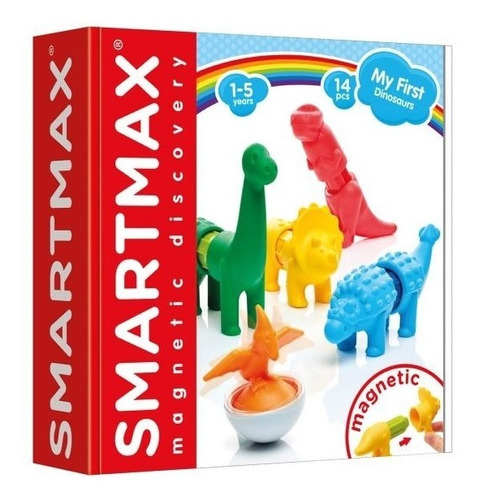 Piezas Magnéticas Bebés Set Inicio Dinosaurios Smartmax
