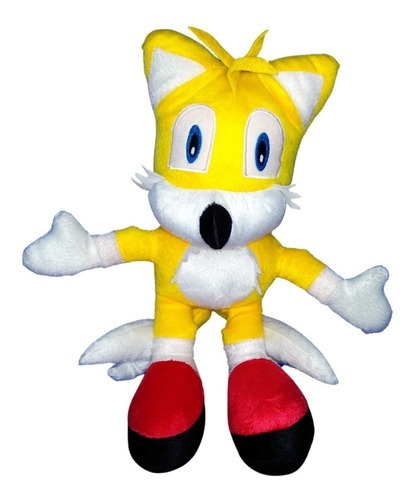 Pelúcia Sonic Tail Game E Sua Turma 45 Cm Valor Unitário Cor Amarelo