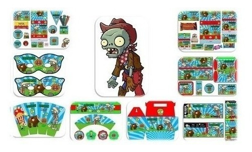 Kit Imprimible Plantas Vs Zombies Candy Bar Golosinas Y Mas