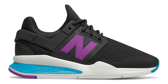 new balance negras y violetas