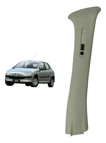 Moldura Coluna Central Esquerda Peugeot 206 2001 A 2008