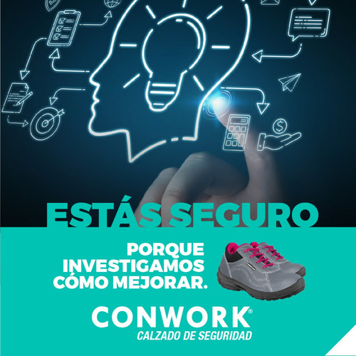 Imagen 6 de 10 de Zapatillas De Seguridad Mujer Conwork 201za