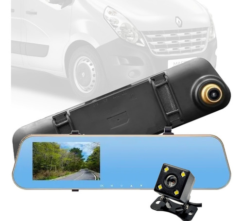 Retrovisor Camera Grav Frontal + Cam Traseira Renault Master