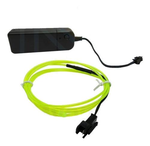 Imagen 3 de 10 de Hilo Led Neon 3 Mts A Pila El Wire Tunning Auto