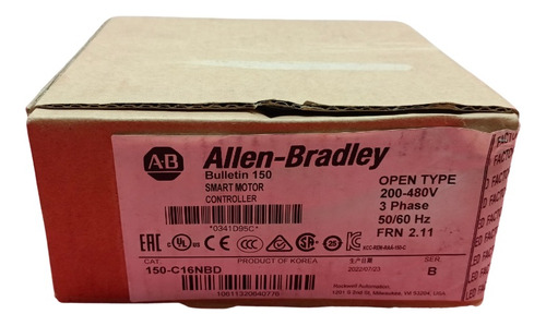  150-c16nbd Allen Bradley Controlador De Motor Inteligente