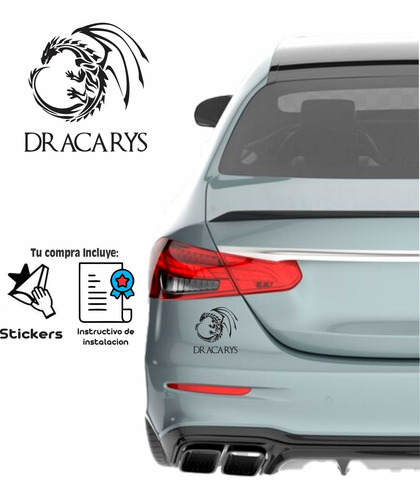 Vinil Sticker Calcomanía Juego De Tronos Drakarys