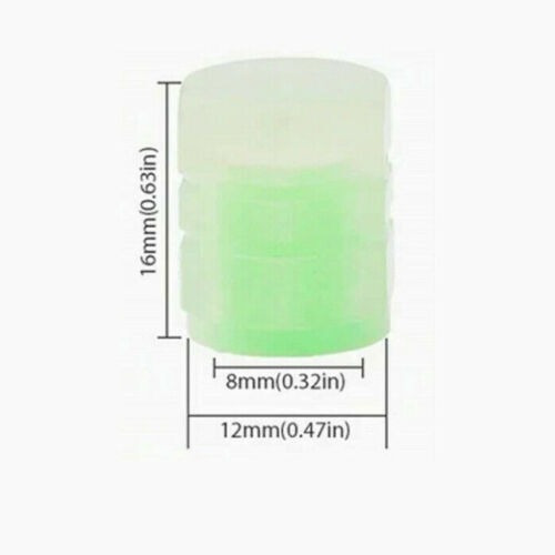 Tapa Tapita Valvula Gusanillo Carro Moto Fluorescente Verde