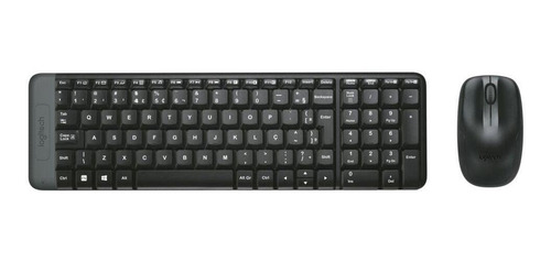 Combo Teclado Mouse Wireless Sem Fio Logitech Mk220