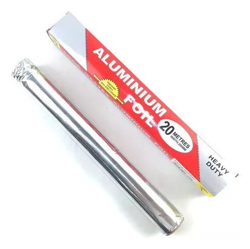 Pack De 2 Pz De Rollo De Papel Aluminio De 20 Metros C/u