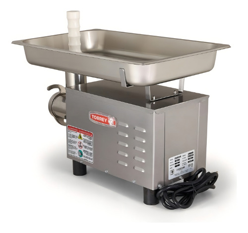 Molino De Carne En Acero Inoxidable Fg-12-ss Torrey