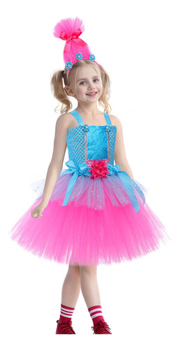 Vestido De Princesa Elfa Con Pelo Mágico Para Niñas, De Anim