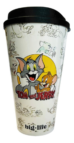 Vaso Tapa Cafe Edicion Exclusiva De Tom Y Jerry