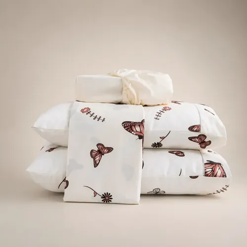 Jogo De Lençol Casal Queen Estampado 4 Peças Algodão Premium