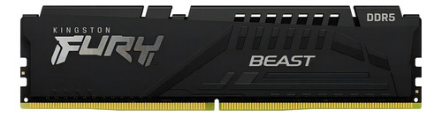 Memória Gamer 32gb 6000mhz Ddr5 Cl40 Kingston Fury Beast Pto