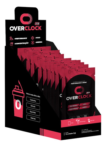 Sachê Overclock Performance Mental Foco Concentração Memória