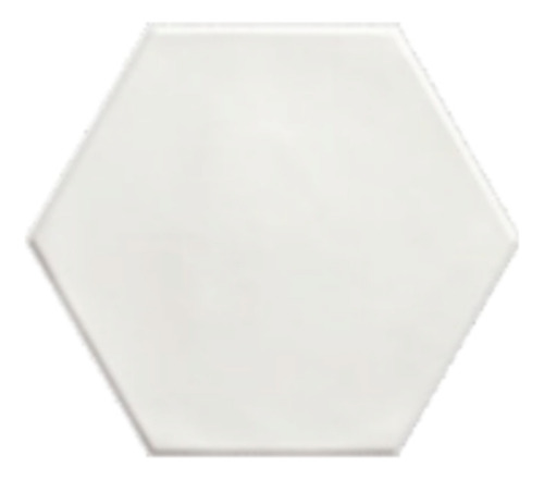 Porcelanato Europeo  Hexagonal Blanco Matt 15 X 17