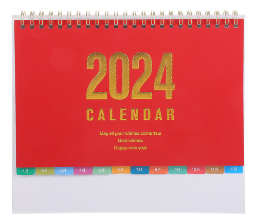 Calendario De Escritorio Mensual 2024, Planificador De Mesa