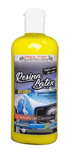 Jetcera Resina Latex 200ml Prolitec Lava A Seco Concetrado