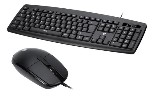 Kit Mouse + Teclado Alambrico Acer Usb Negro