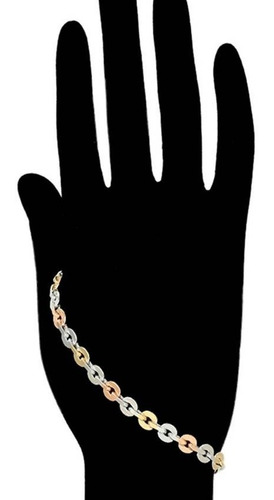 Pulsera Elegante Dama Oro Florentino Laminado Multicolor