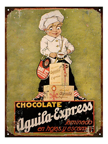 Chapa Vintage Publicidad Antigua Chocolate Aguila L604