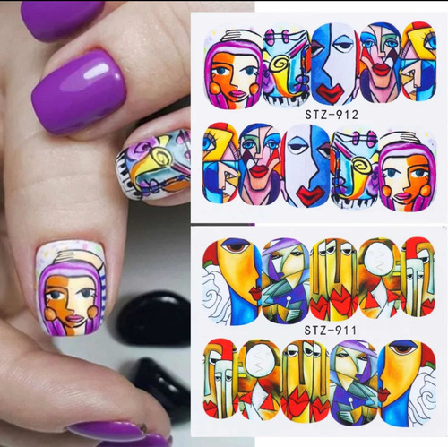Imagen 5 de 5 de Pegatinas De Agua Para Uñas Tattoo Sticker