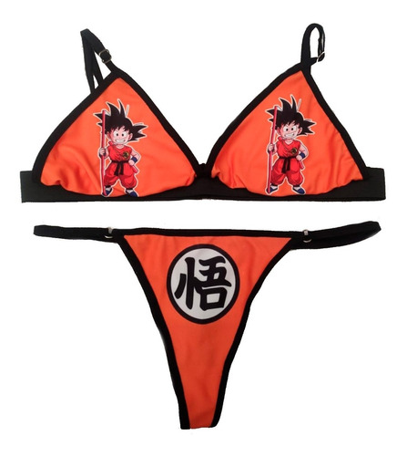 Ropa Interior De Goku - Dragon Ball, Lenceria Femenina, Sexy